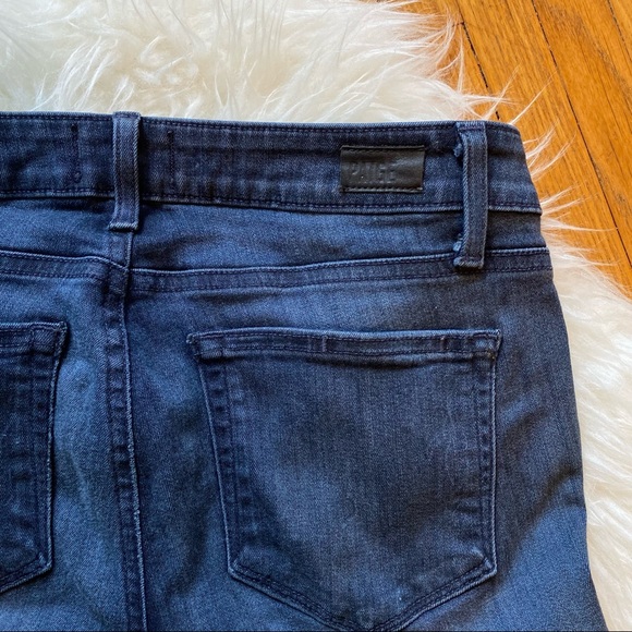 Paige | Verdugo Ankle Skinny Jeans | Dark Blue | Size 28 - Picture 10 of 11